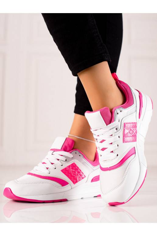 Sportinio stiliaus batai Shelovet baltos-rožinės spalvos