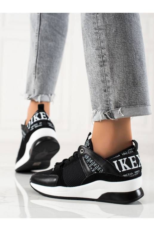 Moteriški laisvalaikio batai Vinceza juodos spalvos