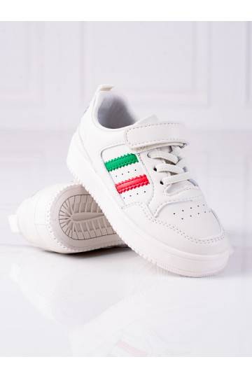 Sneakers batai modelio batai dziecięce Shelovet baltos spalvos