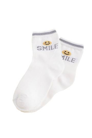 Kojinės Shelovet baltos spalvos Smile 2