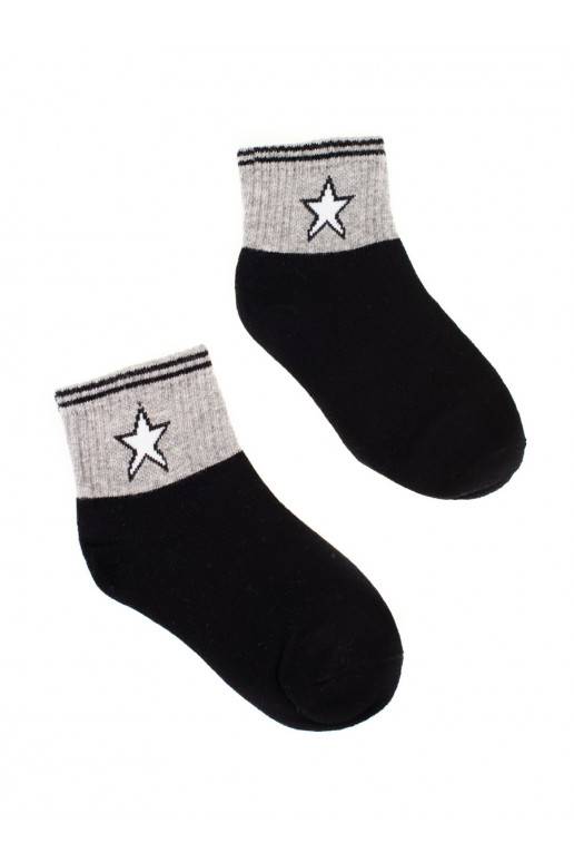 Kojinės Shelovet juodos spalvos z gwiazdką