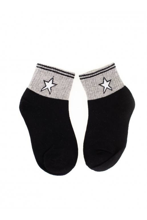 Kojinės Shelovet juodos spalvos z gwiazdką