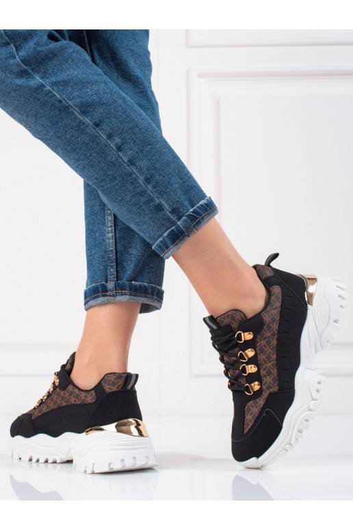 Moteriški laisvalaikio batai Shelovet juodos spalvos 