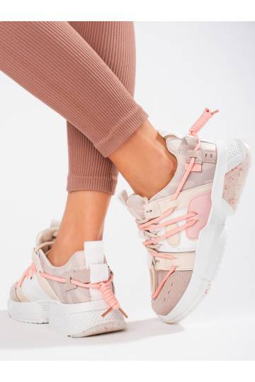 rožinės spalvos Sneakers batai modelio batai Shelovet  2