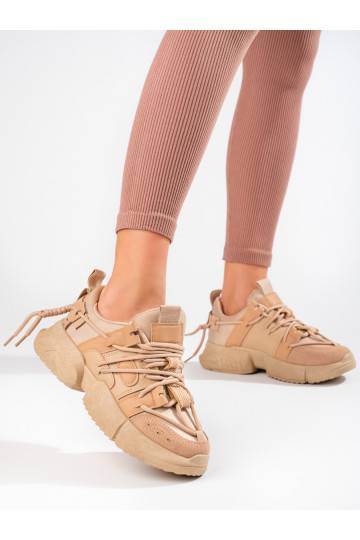 smėlio spalvos Sneakers batai modelio batai Shelovet
