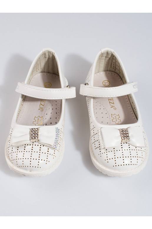 su aužūro elementais balerinos  Vinceza baltos spalvos