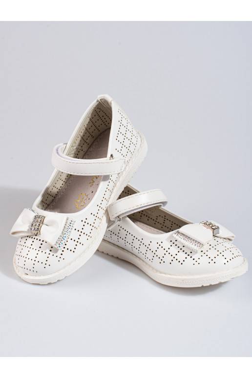 su aužūro elementais balerinos  Vinceza baltos spalvos