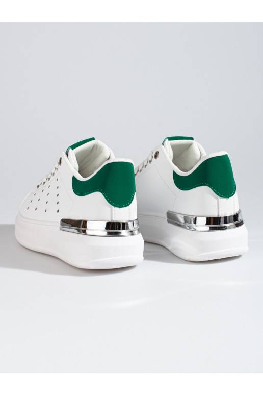 baltos spalvos sportiniai batai Sneakers batai modelio batai su masyviu kulnu Shelovet