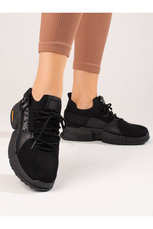 juodos spalvos  Sneakers batai modelio batai Shelovet juodos spalvos  Sneakers batai modelio batai Shelovet