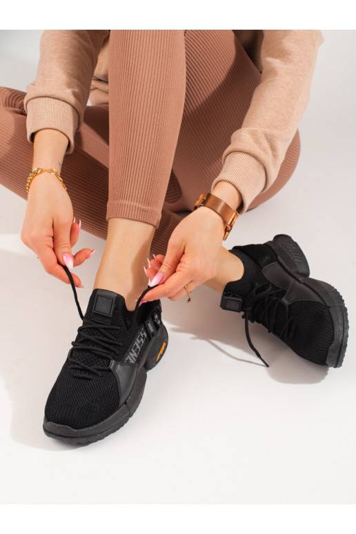 juodos spalvos  Sneakers batai modelio batai Shelovet juodos spalvos  Sneakers batai modelio batai Shelovet