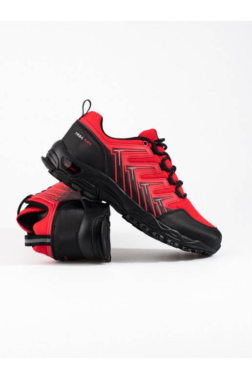  obuwie trekkingowe raudonos spalvos DK