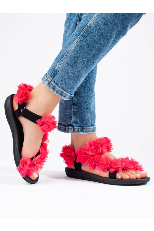 pachnące sandalai  Shelovet ryškios rožinės spalvos  pachnące sandalai  Shelovet ryškios rožinės spalvos