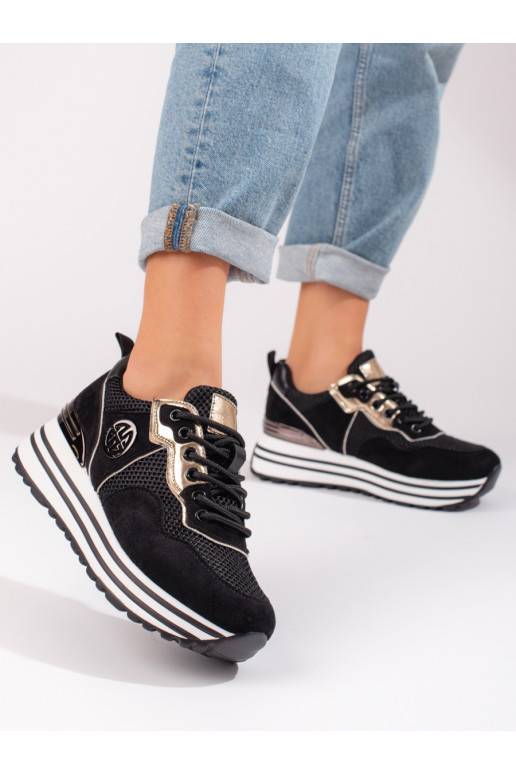 Juodos spalvos laisvalaikio batai su... Juodos spalvos laisvalaikio batai su...