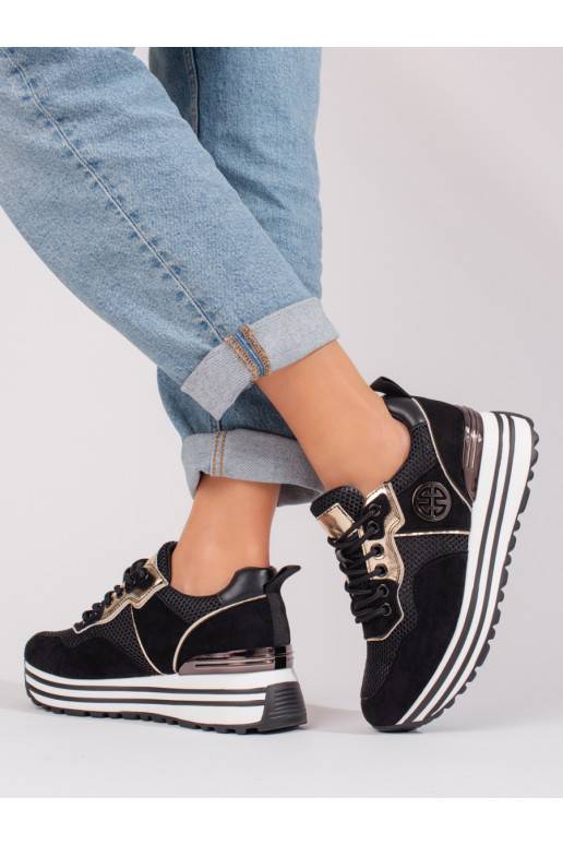 Juodos spalvos laisvalaikio batai su... Juodos spalvos laisvalaikio batai su...