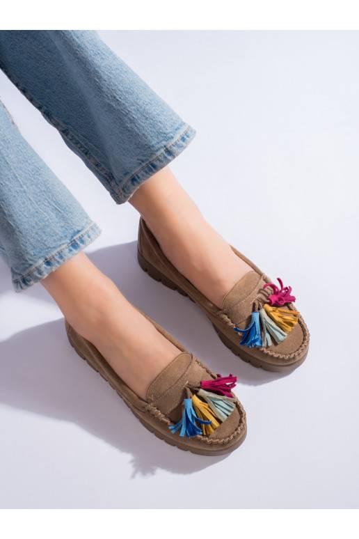 iš zomšos mokasinai boho Potocki iš zomšos mokasinai boho Potocki