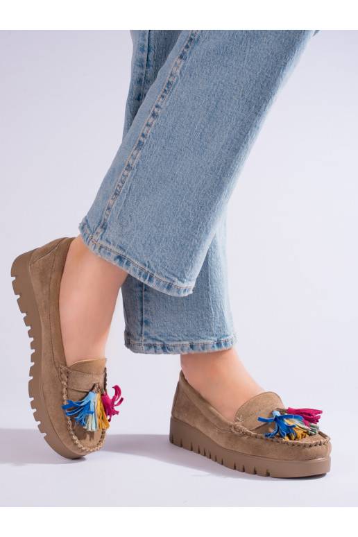 iš zomšos mokasinai boho Potocki iš zomšos mokasinai boho Potocki