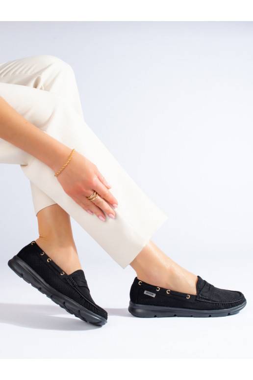 juodos spalvos iš zomšos  mokasinai Shelovet juodos spalvos iš zomšos  mokasinai Shelovet