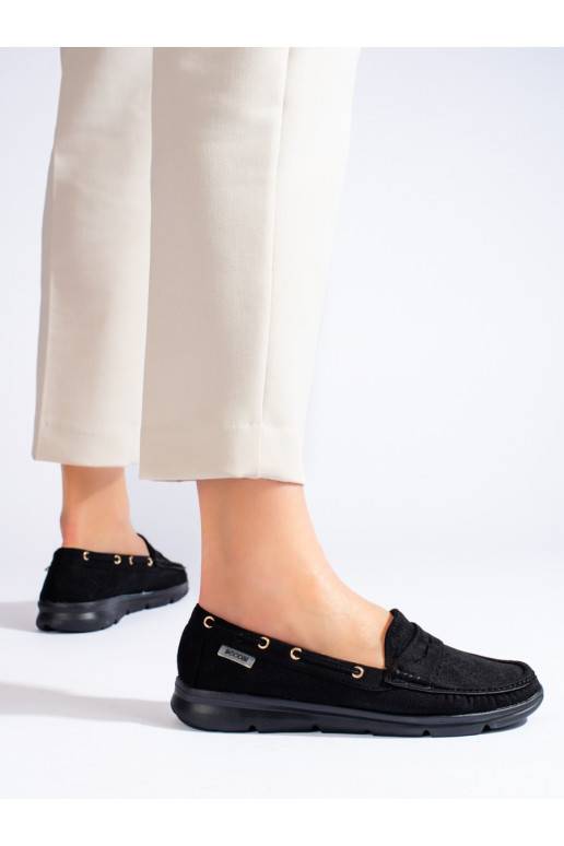 juodos spalvos iš zomšos  mokasinai Shelovet juodos spalvos iš zomšos  mokasinai Shelovet