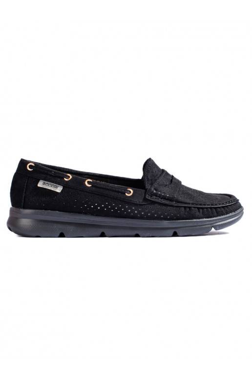 juodos spalvos iš zomšos  mokasinai Shelovet juodos spalvos iš zomšos  mokasinai Shelovet