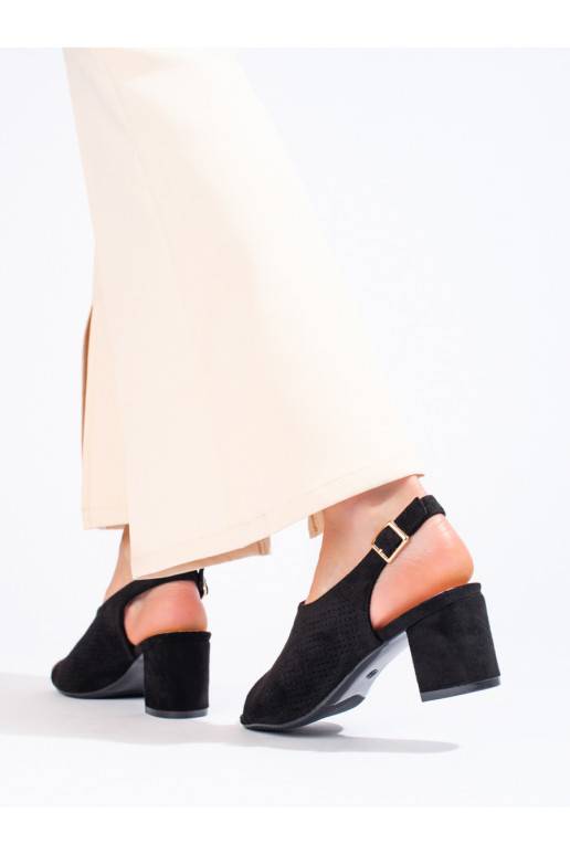 su aužūro elementais sandalai  juodos spalvos Shelovet