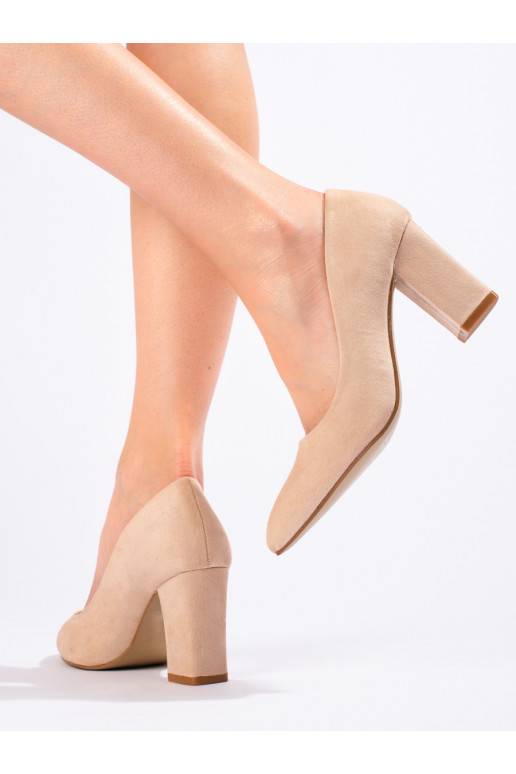 smėlio spalvos  aukštakulniai ant kulno Shelovet
