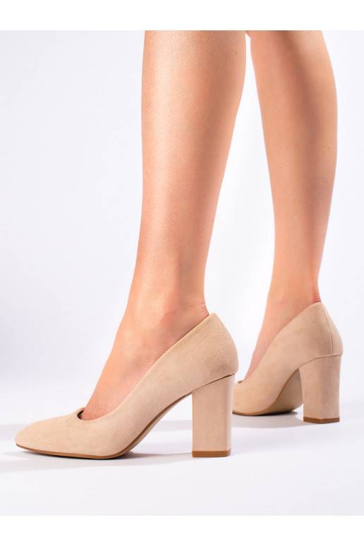 smėlio spalvos  aukštakulniai ant kulno Shelovet