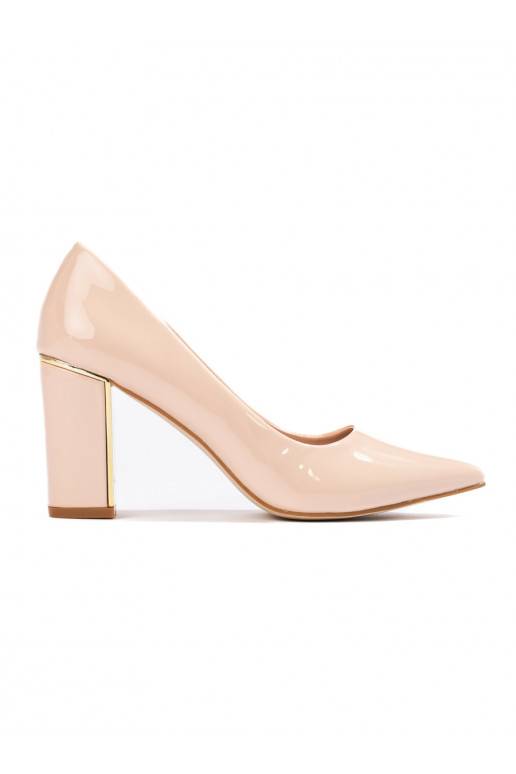   aukštakulniai ant kulno Shelovet smėlio spalvos