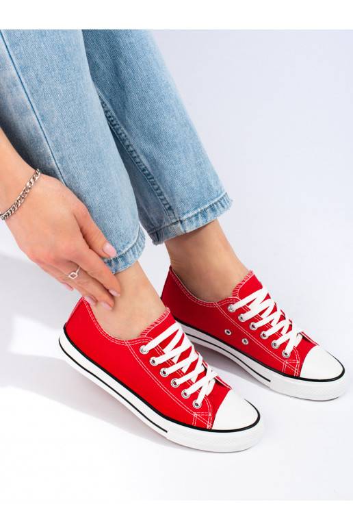 Moteriški batai Shelovet  raudonos spalvos