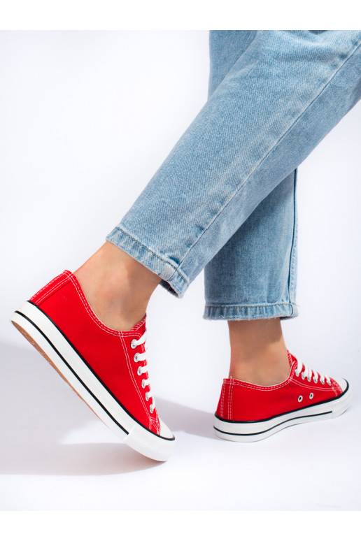 Moteriški batai Shelovet  raudonos spalvos