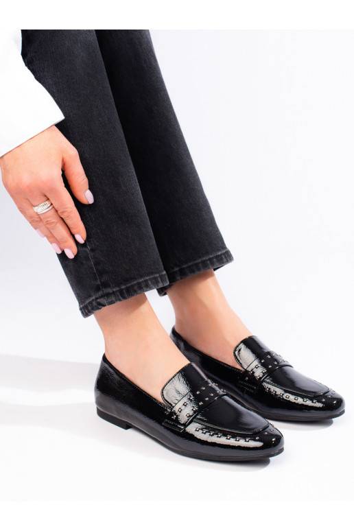 moteriški pusbačiai Shelovet iš lakuotos eko odos