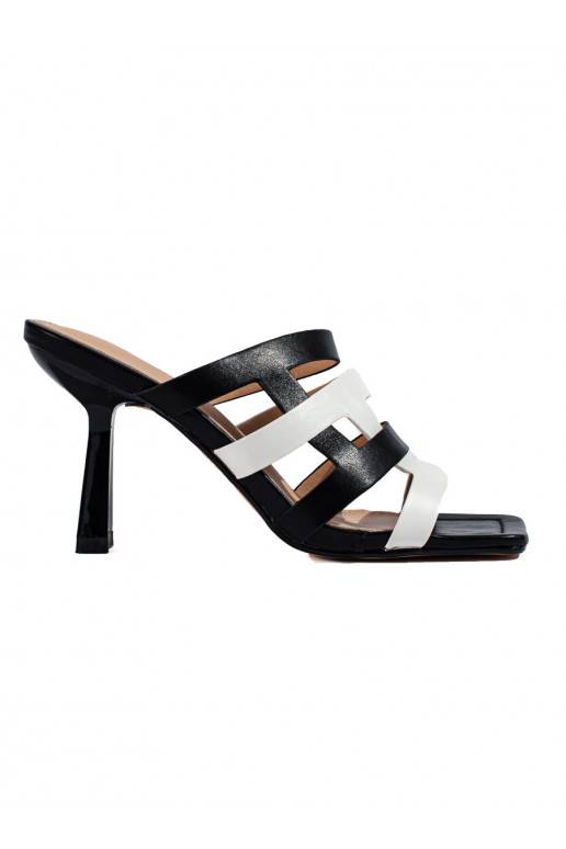 Juodos ir baltos spalvos  Šlepetės   Shelovet