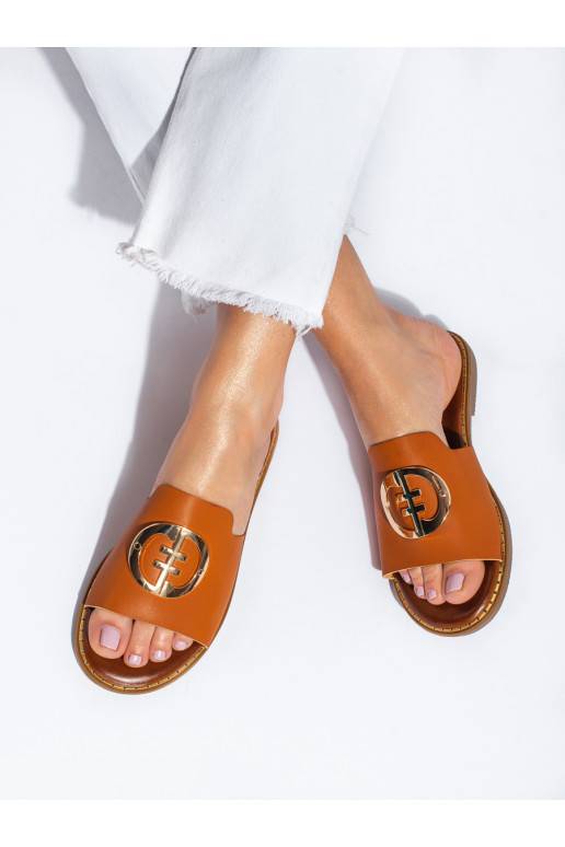  Šlepetės   rudos spalvos Shelovet