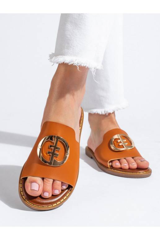  Šlepetės   rudos spalvos Shelovet