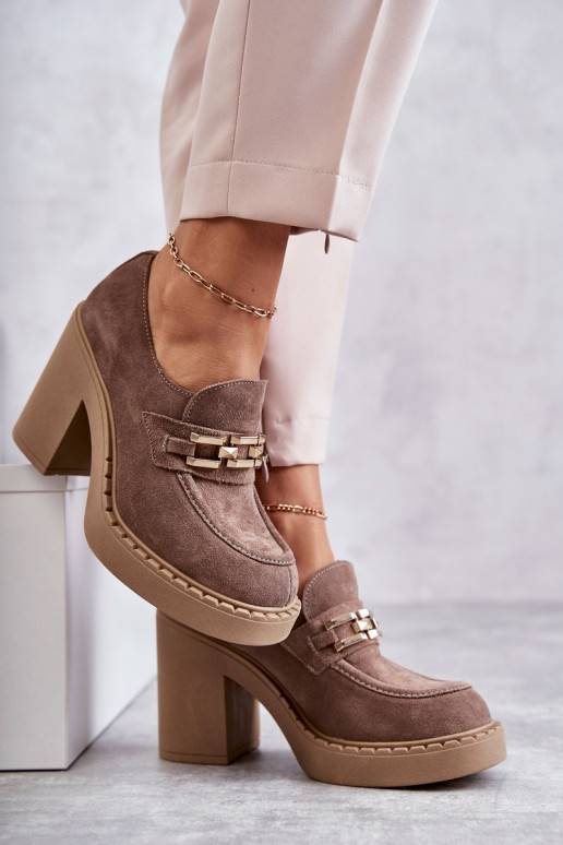 Smėlio spalvos zomšiniai batai Jaime... Smėlio spalvos zomšiniai batai Jaime...