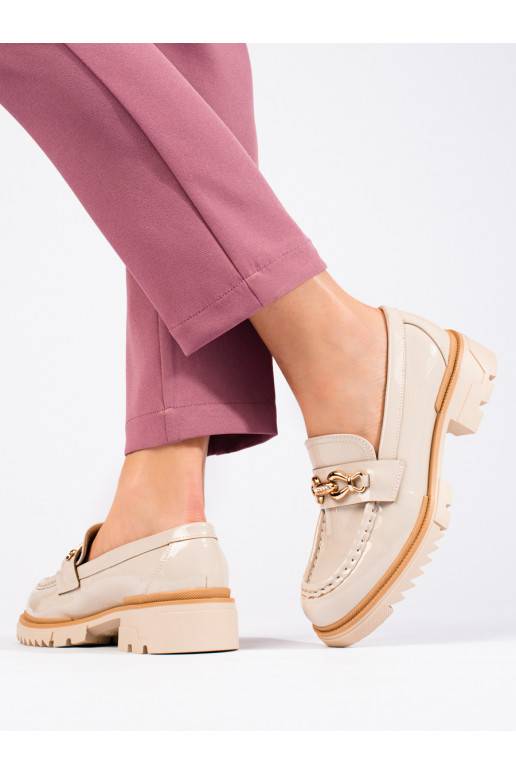 Smėlio spalvos pusbačiai su aukso... Smėlio spalvos pusbačiai su aukso...