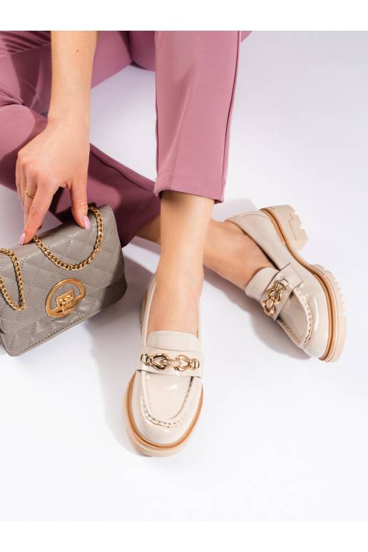 Smėlio spalvos pusbačiai su aukso... Smėlio spalvos pusbačiai su aukso...