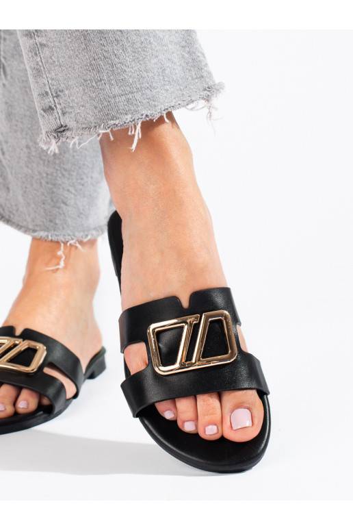 Elegantiško stiliaus Šlepetės   juodos spalvos Shelovet