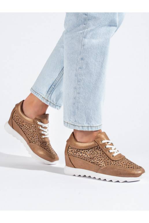 su aužūro elementais Sneakers batai modelio batai  Shelovet rudos spalvos