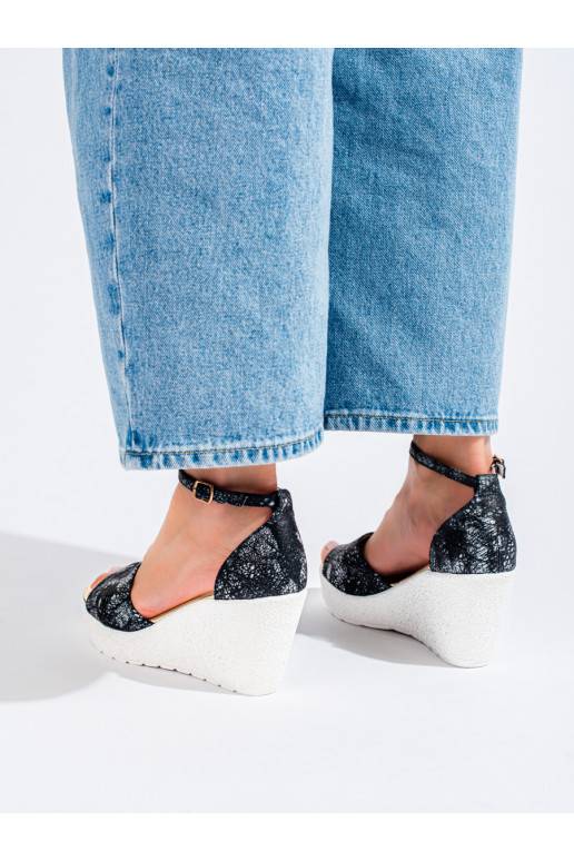 basutės   juodos-baltos spalvos Shelovet