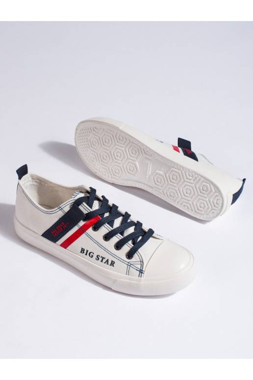 baltos spalvos batai z ekologicznej skóry BIG STAR LL174005