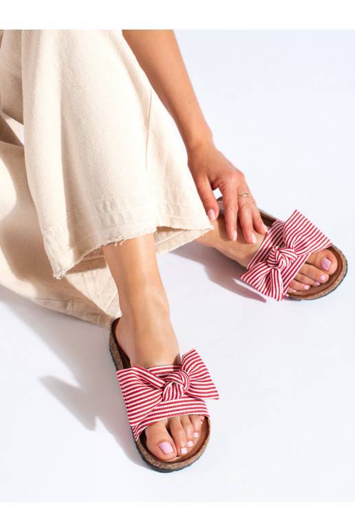 Šlepetės   Vinceza raudonos spalvos