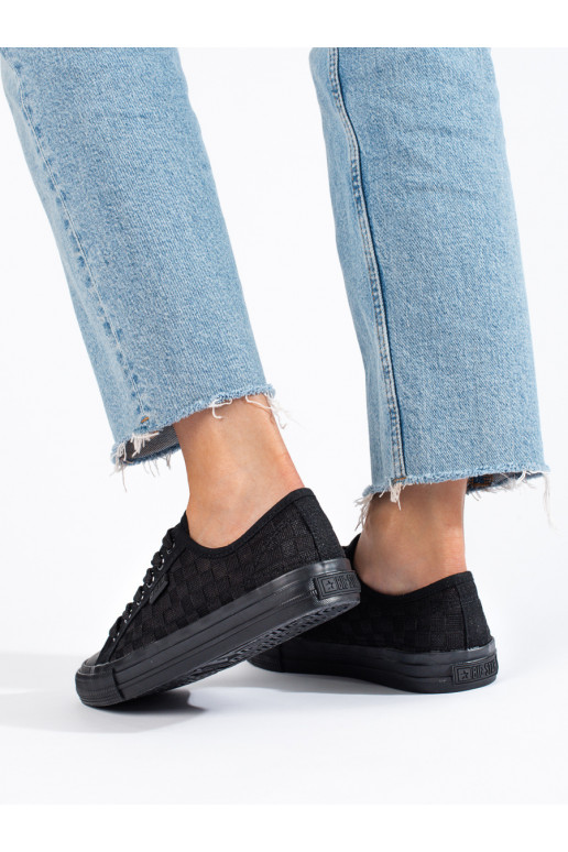 juodos spalvos Moteriški batai BIG STAR LL274072