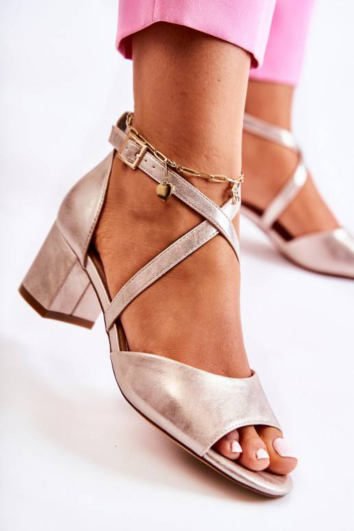 Aukso spalvos basutės moterims Sergio...