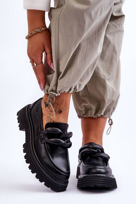 Mokasinai batai Big Star juodos spalvos Mokasinai batai Big Star juodos spalvos