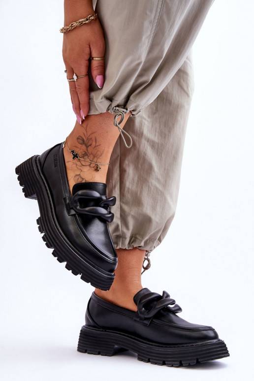 Mokasinai batai Big Star juodos spalvos Mokasinai batai Big Star juodos spalvos