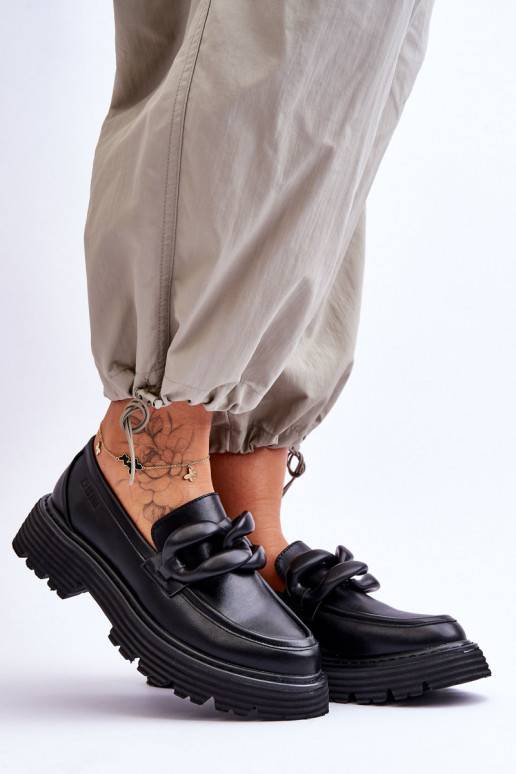 Mokasinai batai Big Star juodos spalvos Mokasinai batai Big Star juodos spalvos