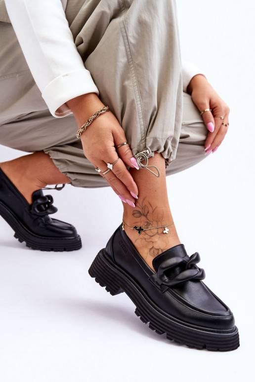 Mokasinai batai Big Star juodos spalvos Mokasinai batai Big Star juodos spalvos