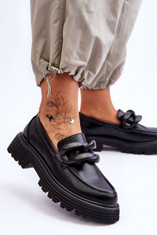 Mokasinai batai Big Star juodos spalvos Mokasinai batai Big Star juodos spalvos