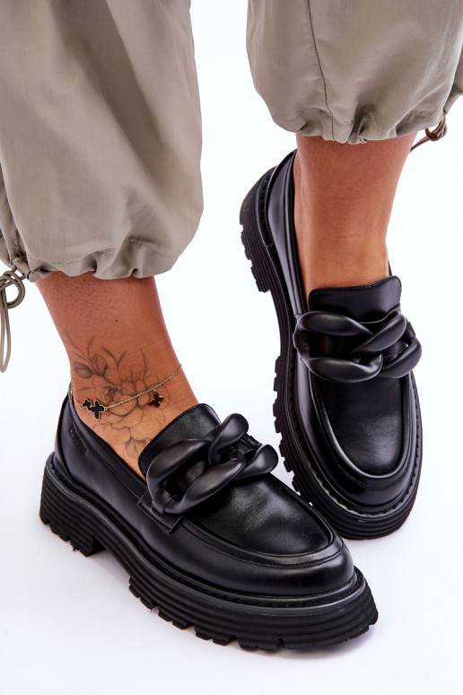 Mokasinai batai Big Star juodos spalvos Mokasinai batai Big Star juodos spalvos