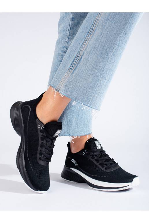 Juodos spalvos sportiniai batai su masyviu kulnu BIG STAR LL274327